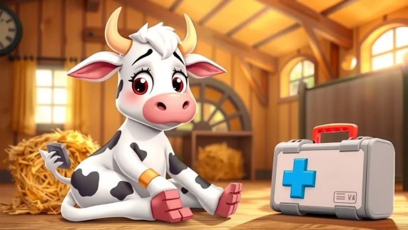 Mamma Mu får ett sår