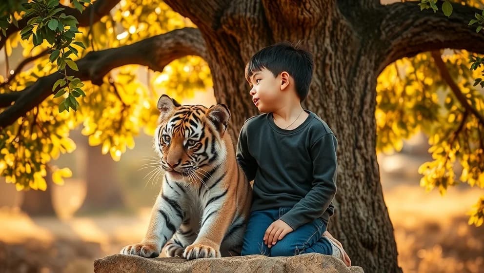 Pojken och tigern en osannolik vänskapshistoria