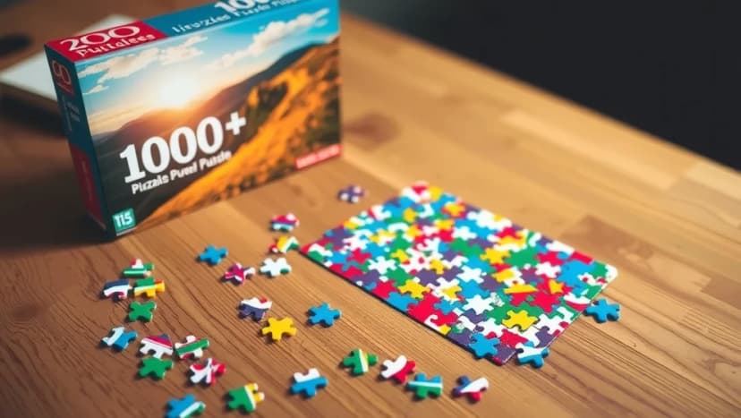 Pussel 100 bitar för barn och vuxna