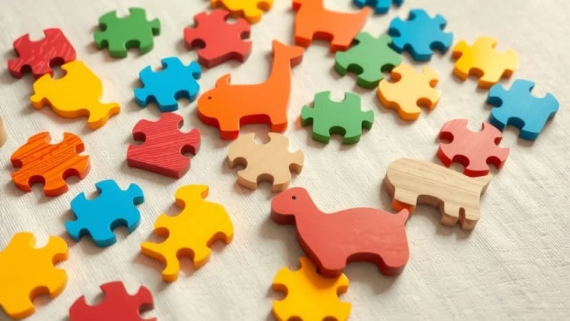 Pussel 3 år utvecklar barnens tankeförmåga