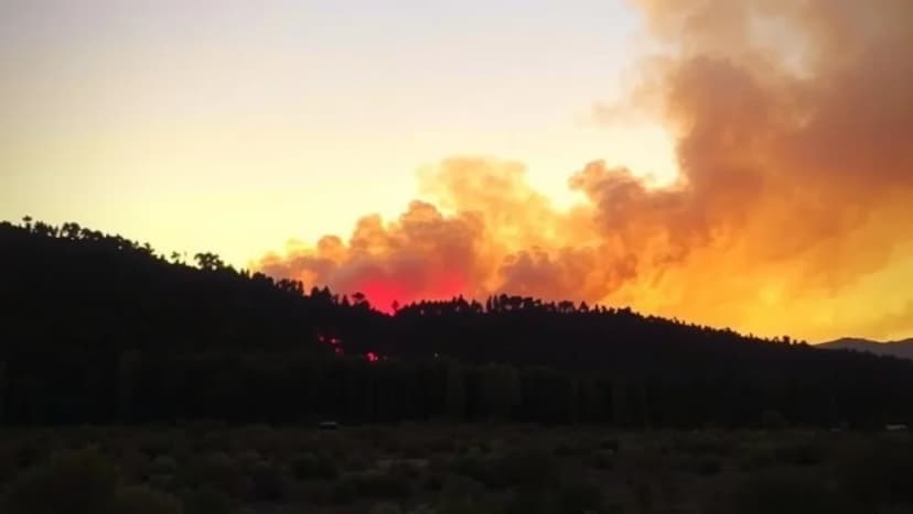 Under en brinnande himmel